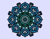 Desenho Mandala para a concentração mental pintado por Amands