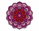 Desenho Mandala pétalas de flores pintado por Amands