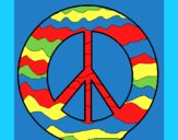 Desenho Símbolo da paz pintado por ceciliaz