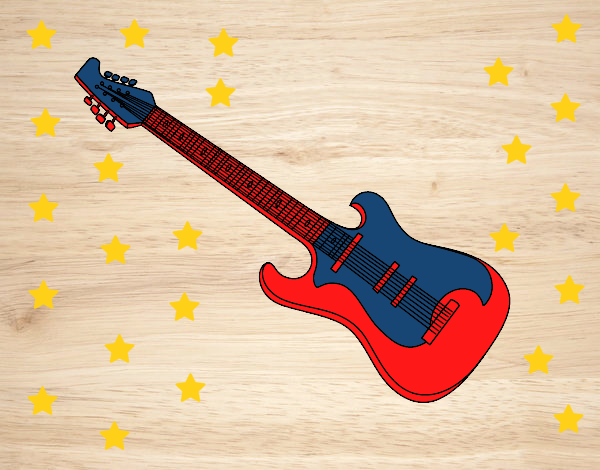 Desenho Uma guitarra elétrica pintado por bruninhaol