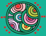 Desenho Mandala circular pintado por IMONTEIRO