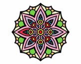Desenho Mandala simetria simples pintado por ALVARO