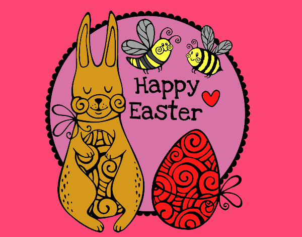 Desenho Happy Easter pintado por Valeriah