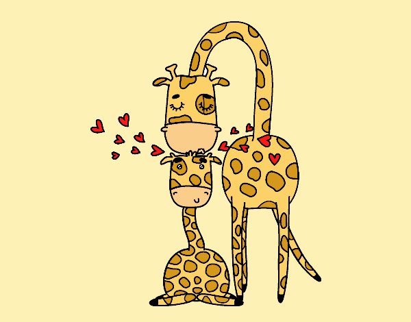 Desenho Mamã girafa pintado por NathaQueen