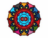 Desenho Mandala meditação pintado por orandi