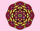 Desenho Mandala para relaxamento mental pintado por orandi