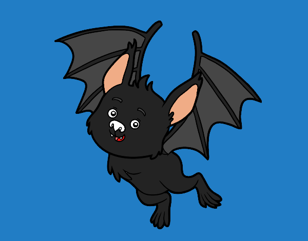 Desenho Morcego simpático pintado por Valeriah