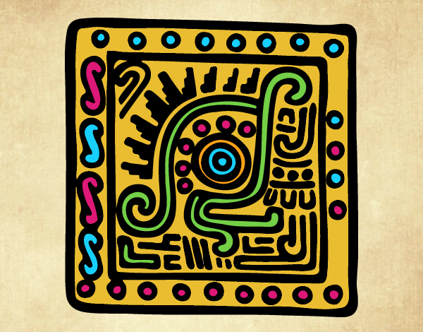 Desenho Símbolo Maia pintado por Craudia