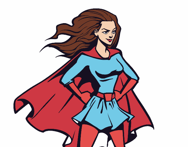Desenho de A super heroina Mariana Costa pintado e colorido por Usuário não  registrado o dia 25 de Janeiro do 2017