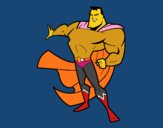 Desenho Superhomem pintado por caiocesar