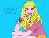 Desenho Karol Sevilla de Soy Luna pintado por ManuelF