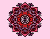 Desenho Mandala para relaxar pintado por orandi
