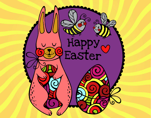 Desenho Happy Easter pintado por NahAraujo