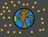 Desenho O Planeta Terra pintado por Gbriel