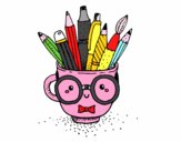 Desenho Copo animado com lápis pintado por emanuellec