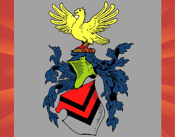 Desenho Escudo de armas e águia pintado por renatio