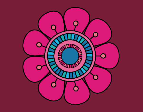 Mandala em forma de flor