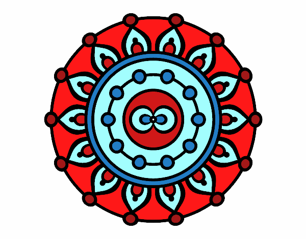 Desenho Mandala meditação pintado por orandi