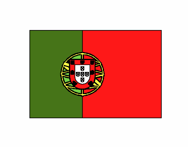 Desenho Portugal pintado por Crismayumi