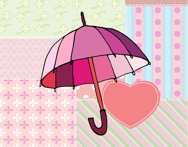 Desenho Um guarda-chuva pintado por Ferabreu