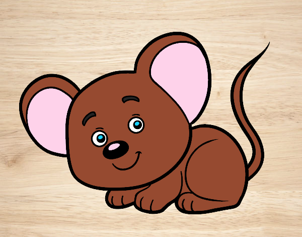 Desenho Um ratinho pintado por Ferabreu