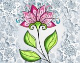 Desenho Flor decorativa pintado por GabyFox