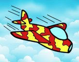 Desenho Avião da camuflagem pintado por Danievi