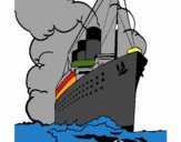 Desenho Barco a vapor pintado por Danievi