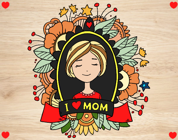 Desenho Homenagem a todas as mães pintado por vanalb