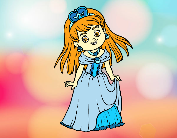 Desenho Princesa encantadora pintado por Andressaxp