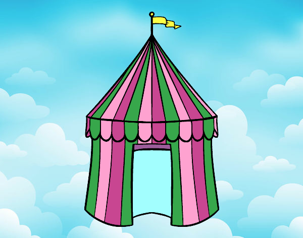 Desenho Tenda de circo pintado por vanalb