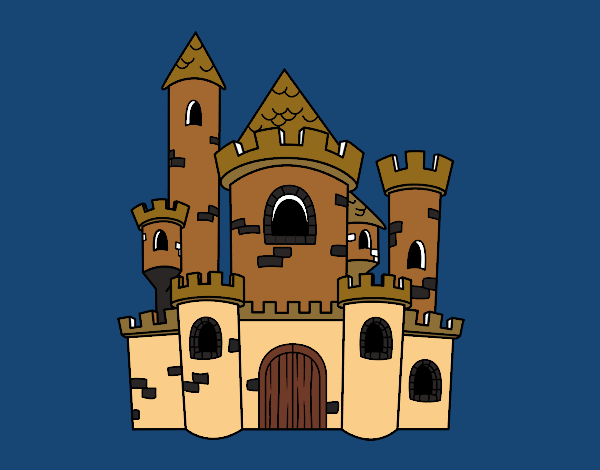 Desenho Castelo de conto pintado por anaCFAIAL