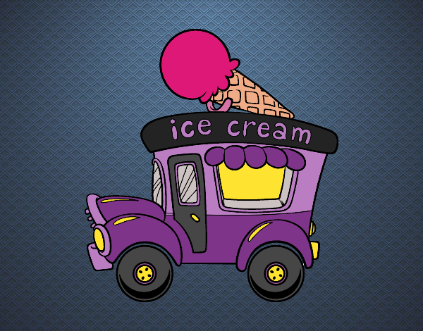 Desenho Food truck de sorvete pintado por vanalb