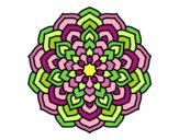 Desenho Mandala pétalas de flores pintado por GAIBS