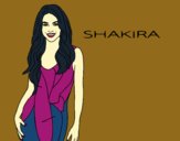 Desenho Shakira pintado por anaCFAIAL