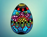 Desenho Um ovo de páscoa floral pintado por SrGusta