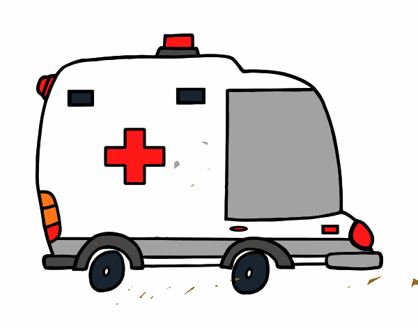 Ambulância de perfil