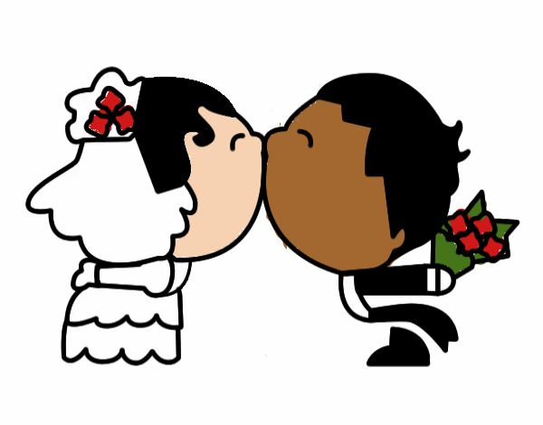 Beijo da recém casado