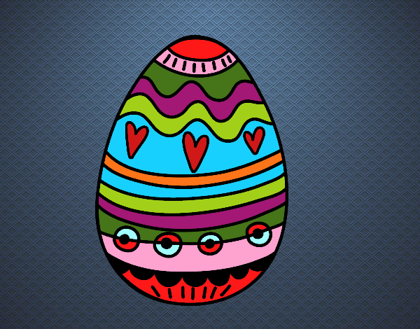 Desenho Decoração de ovos de Páscoa pintado por nickkau