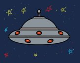 Desenho UFO extraterrestre pintado por ceciliaz