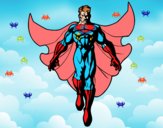 Um Super herói a voar