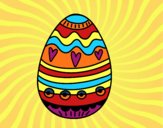 Desenho Decoração de ovos de Páscoa pintado por Josie 