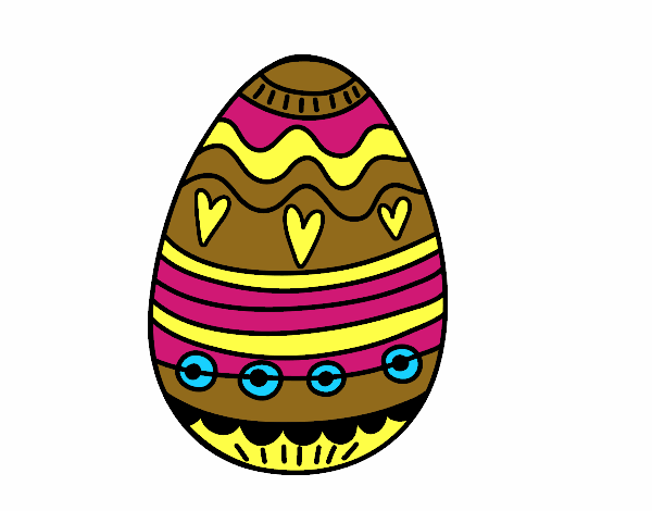 Desenho Decoração de ovos de Páscoa pintado por IsabelDiva