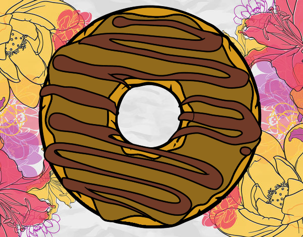 donuts caramelada com chocolate
