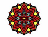 Desenho Mandala simetria simples pintado por ThaisH