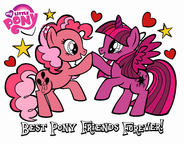 Desenho  Pony Melhores amigos para sempre pintado por LETICIASR