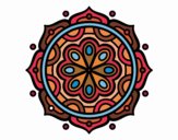 Desenho Mandala para meditar pintado por teia72