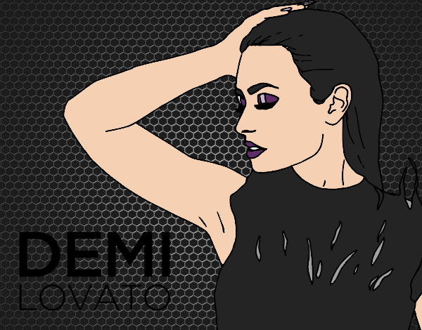 Desenho Demi Lovato Confident pintado por Juliaespin