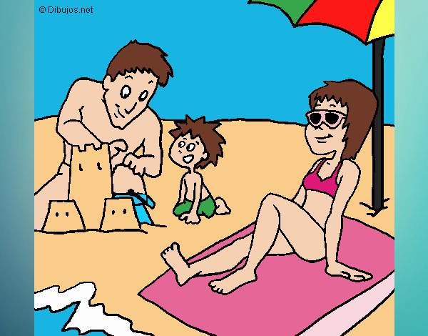 Desenho Família férias pintado por Juliaespin