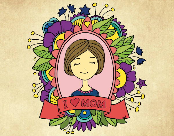 Desenho Homenagem a todas as mães pintado por Fernanda21